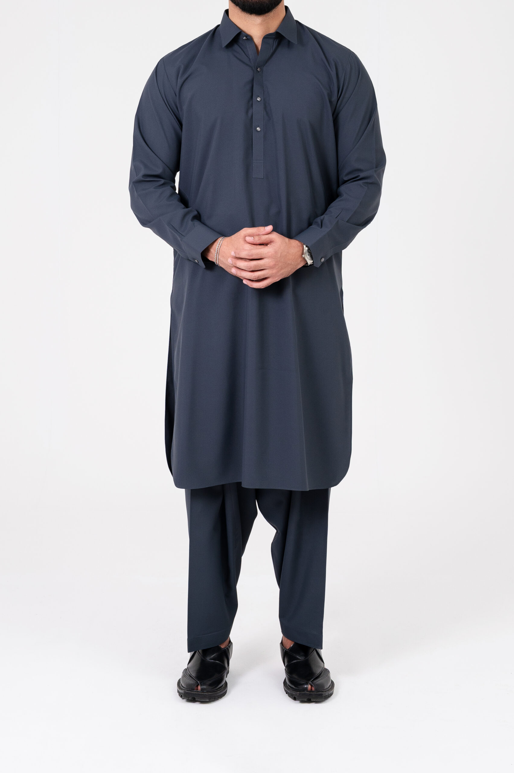 Charcoal Kameez Shalwar
