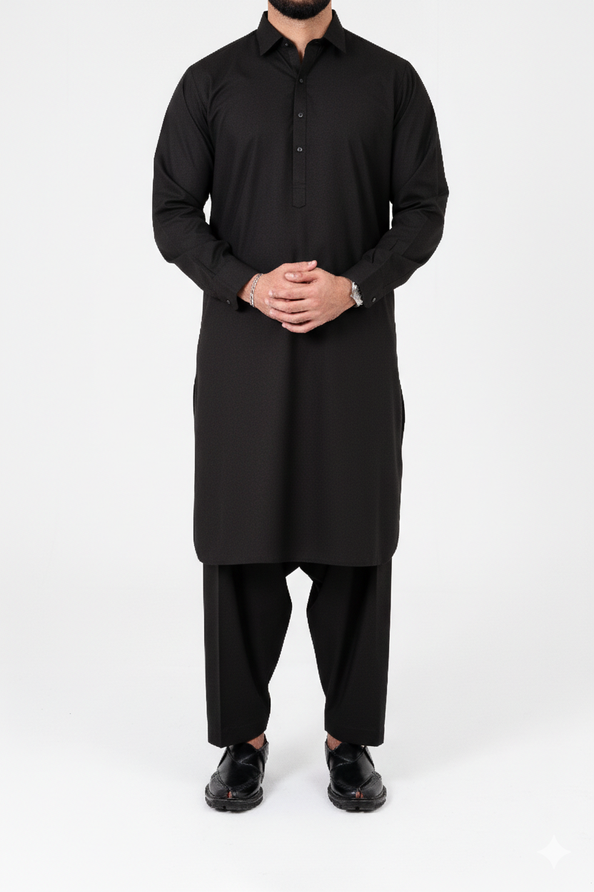 Black Shalwar Kameez