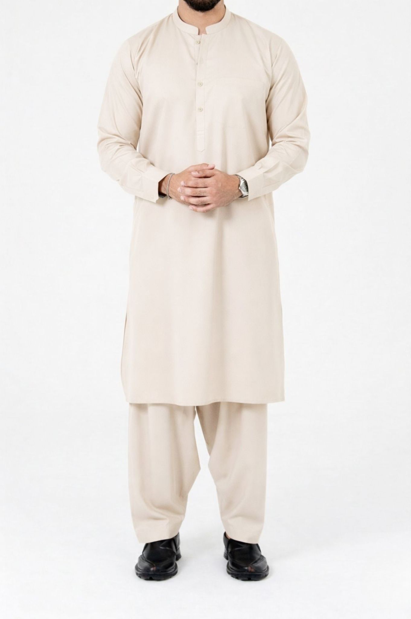 Light Beige Kurta Shalwar