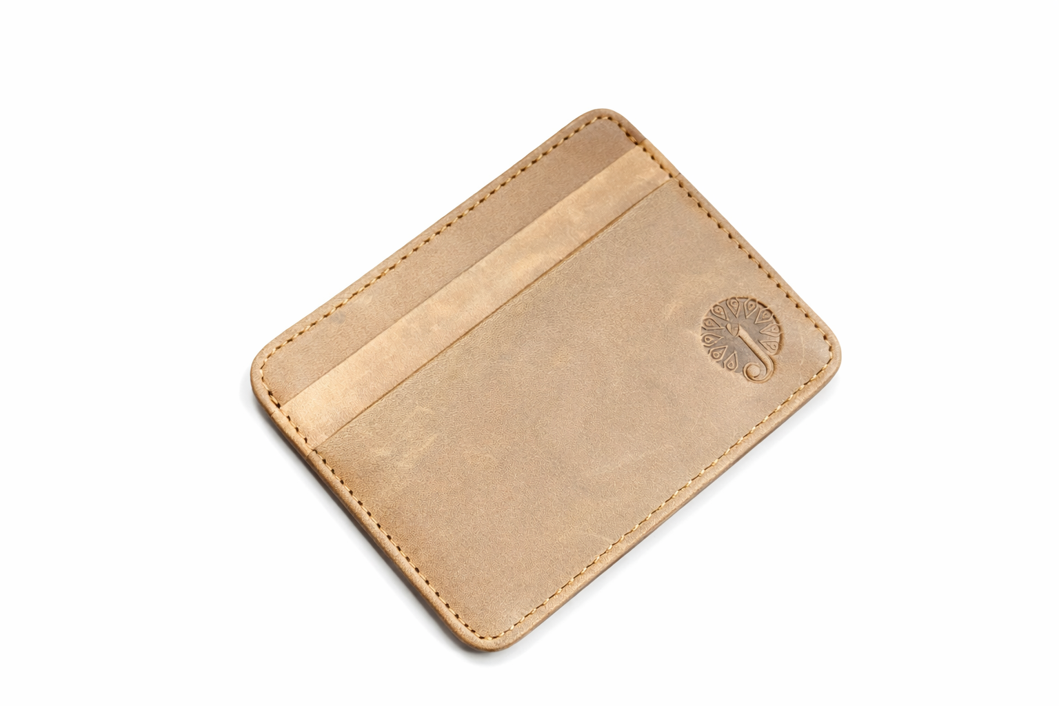 Brown Card Leather Wallet - Image 2
